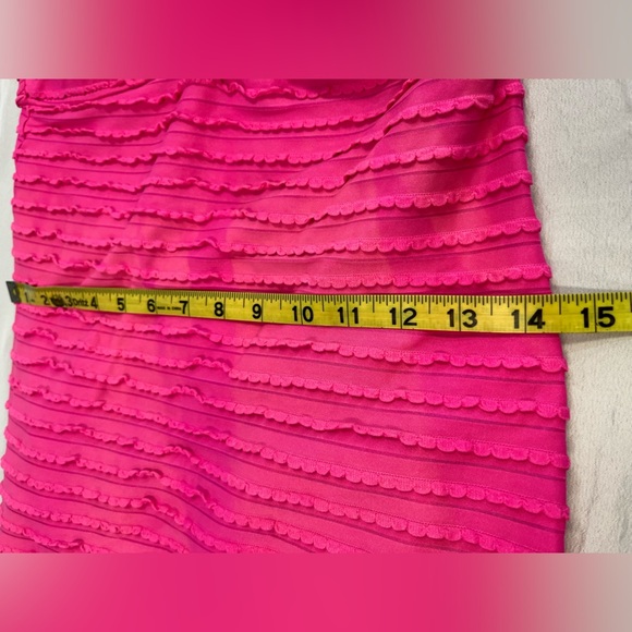 Jessica Simpson Pink Skirted One Piece Bathing Suit, Sz LG - Picture 9 of 13